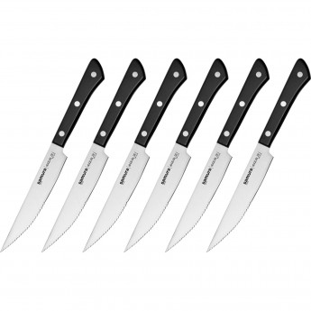 Набор из 6-ти стейковых ножей SAMURA HARAKIRI SHR-0260B Набор из 6-ти стейковых ножей SAMURA HARAKIRI SHR-0260B