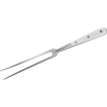 Вилка для мяса SAMURA HARAKIRI SHR-0065W (белая рукоять)